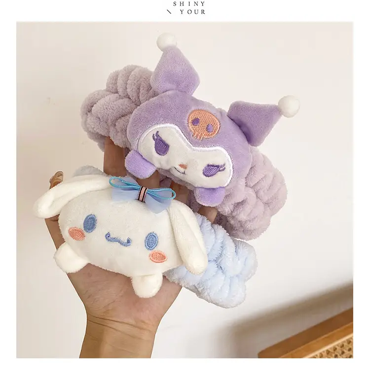 Plush Sanrio Hair Band with Cute Face Design — feature 8