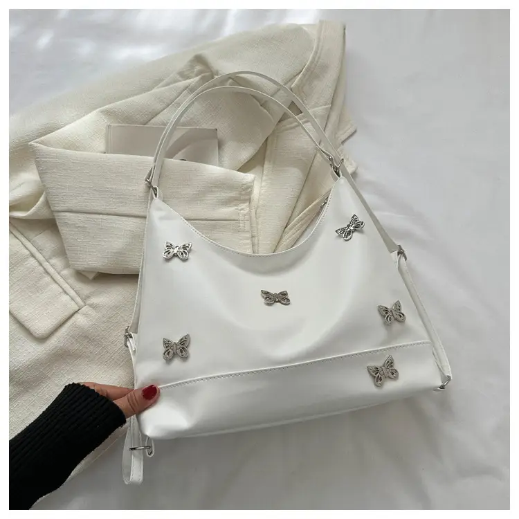 Vintage Bow Rhinestone Women's Shoulder Bag Brown — feature 24
