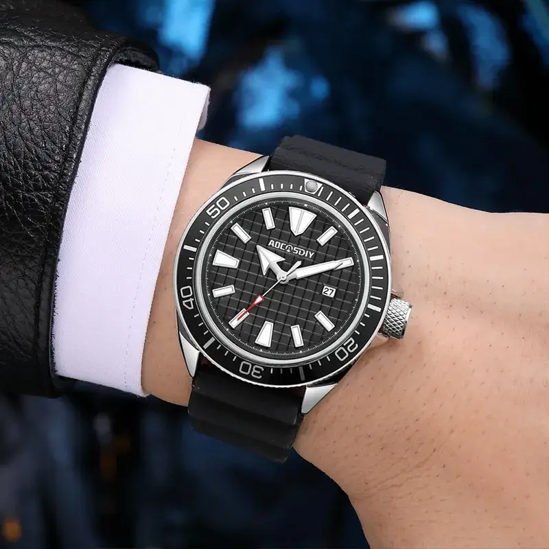 Men's Luminous Quartz Watch Black Cross-Border