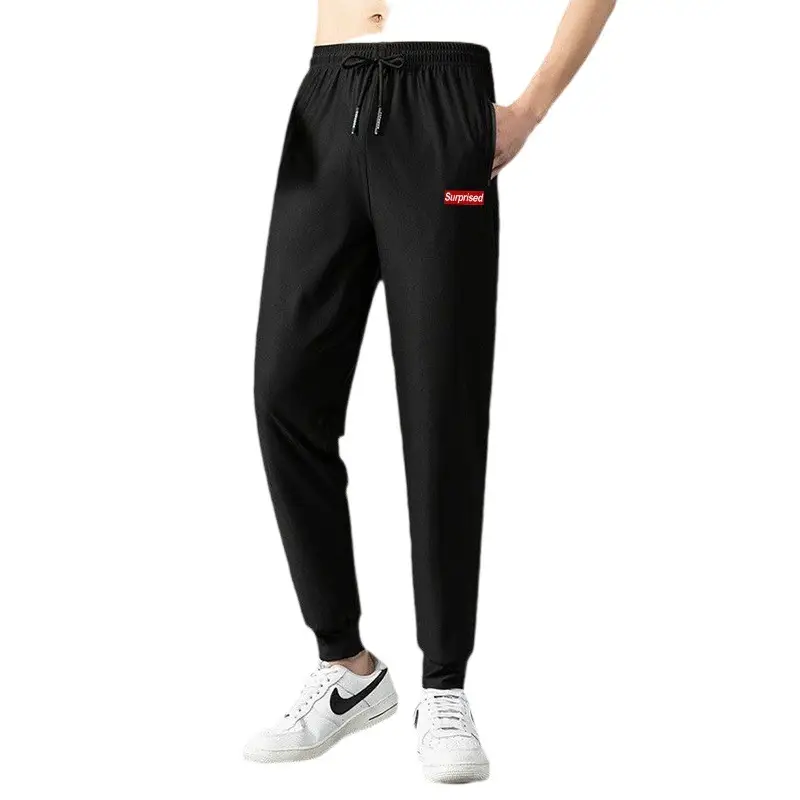 Men's Black Slim Fit Casual Pants Large Winter - Image 7