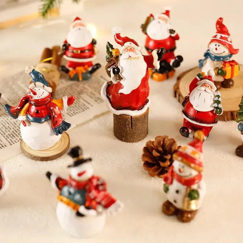 Santa Claus Snowman Decorative Christmas Ornament Mini Decor