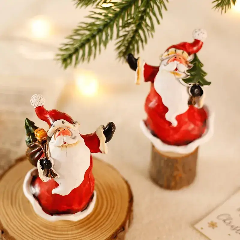 Santa Claus Snowman Decorative Christmas Ornament Mini Decor