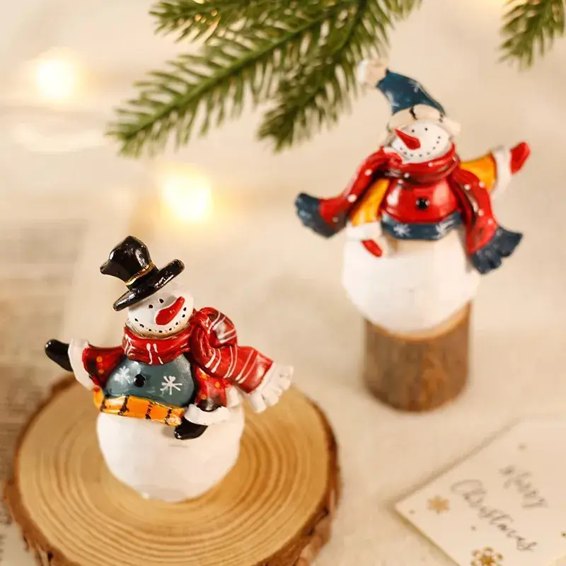 Santa Claus Snowman Decorative Christmas Ornament Mini Decor