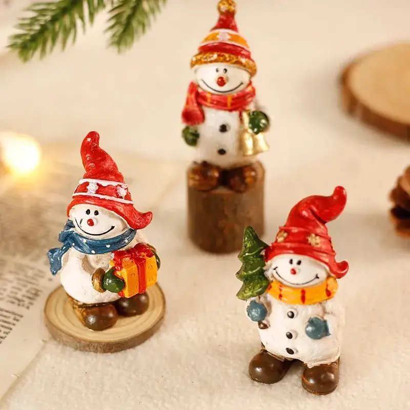 Santa Claus Snowman Decorative Christmas Ornament Mini Decor