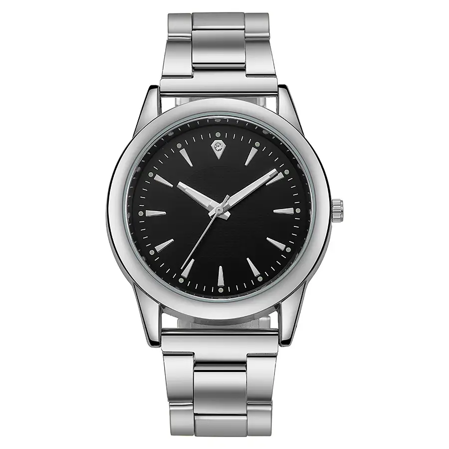 Gold Watch for Men with Black Dial & Alloy Belt — feature 8