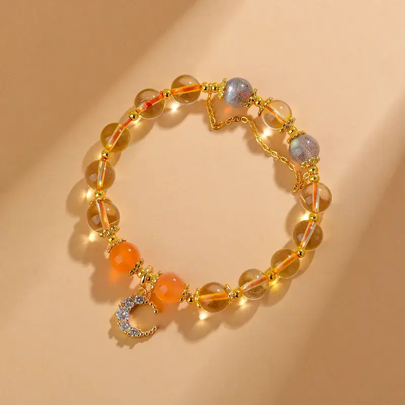 Golden Jade Multi-Circle Buddha Bead Bracelet - Image 41