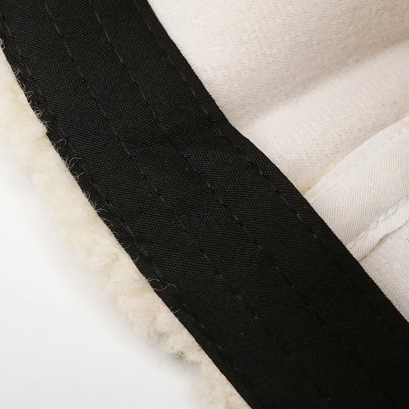 Lamb Wool R Cap Teddy Velvet Warm Baseball Cap