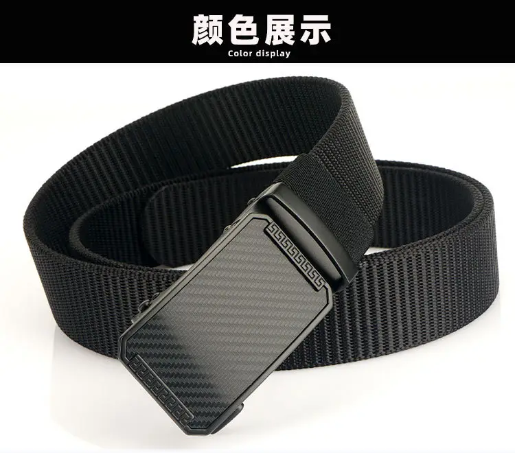2023 New Nylon Belt 3.5 Thick Automatic Buckle β feature 17