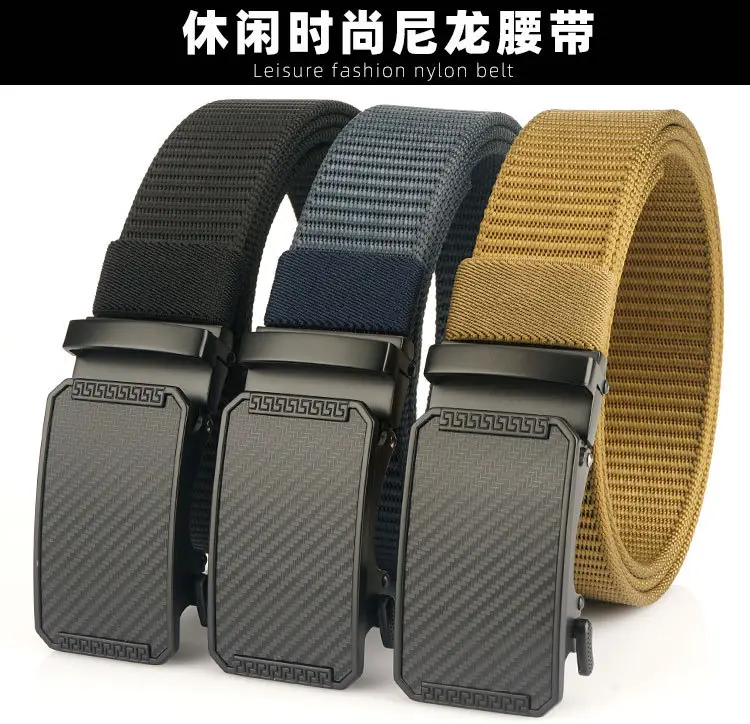 2023 New Nylon Belt 3.5 Thick Automatic Buckle β feature 2