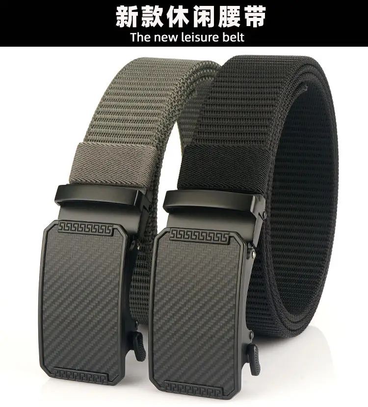 2023 New Nylon Belt 3.5 Thick Automatic Buckle β feature 6