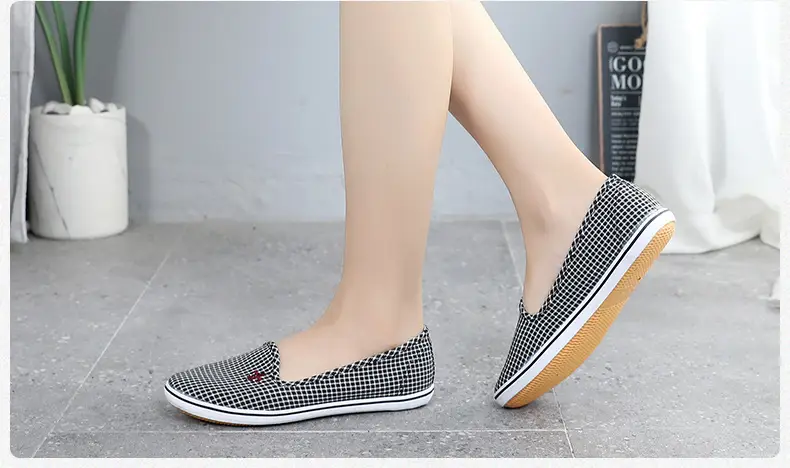 Lutai lady's shoes casual shoes Labor shoes work shoes walking shoes breathable lightweight wear-resistant cloth shoes women's slip-on — feature 17