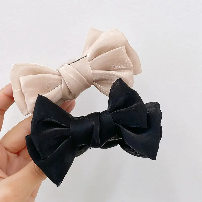 Elegant Black Bow Ball Hairpin for Women — feature 10