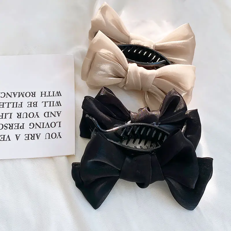 Elegant Black Bow Ball Hairpin for Women — feature 12