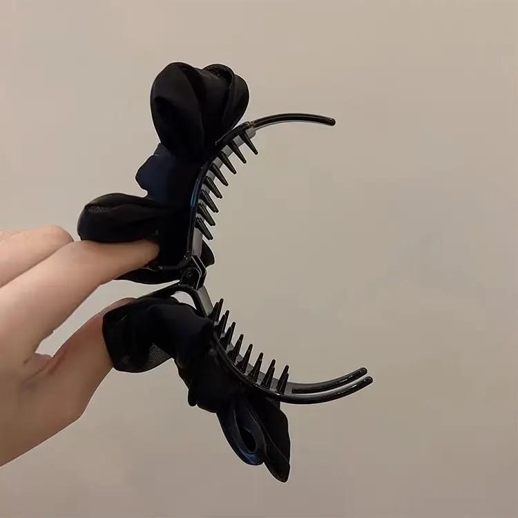 Elegant Black Bow Ball Hairpin for Women — feature 20