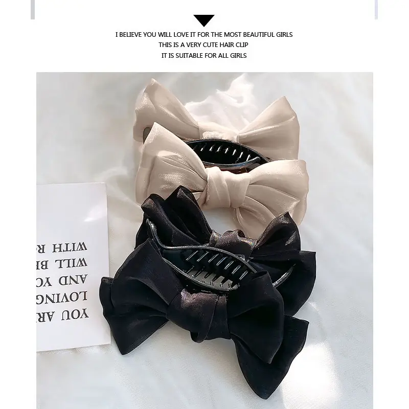 Elegant Black Bow Ball Hairpin for Women — feature 9