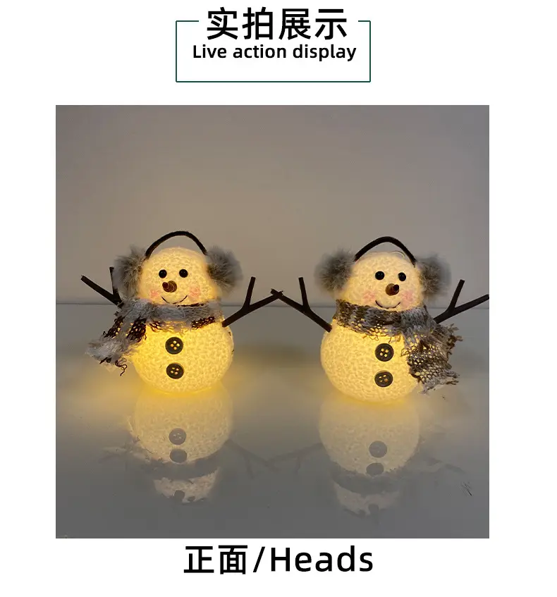 Glowing Snowman Doll for Kids Christmas Gift 30g — feature 10