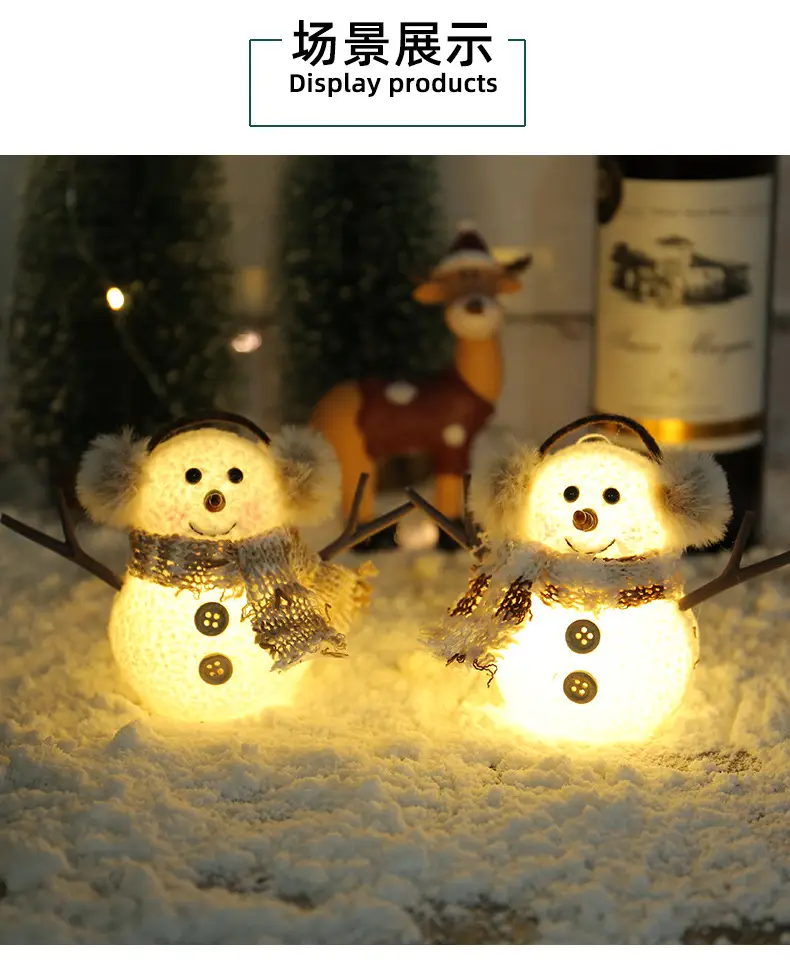 Glowing Snowman Doll for Kids Christmas Gift 30g — feature 5