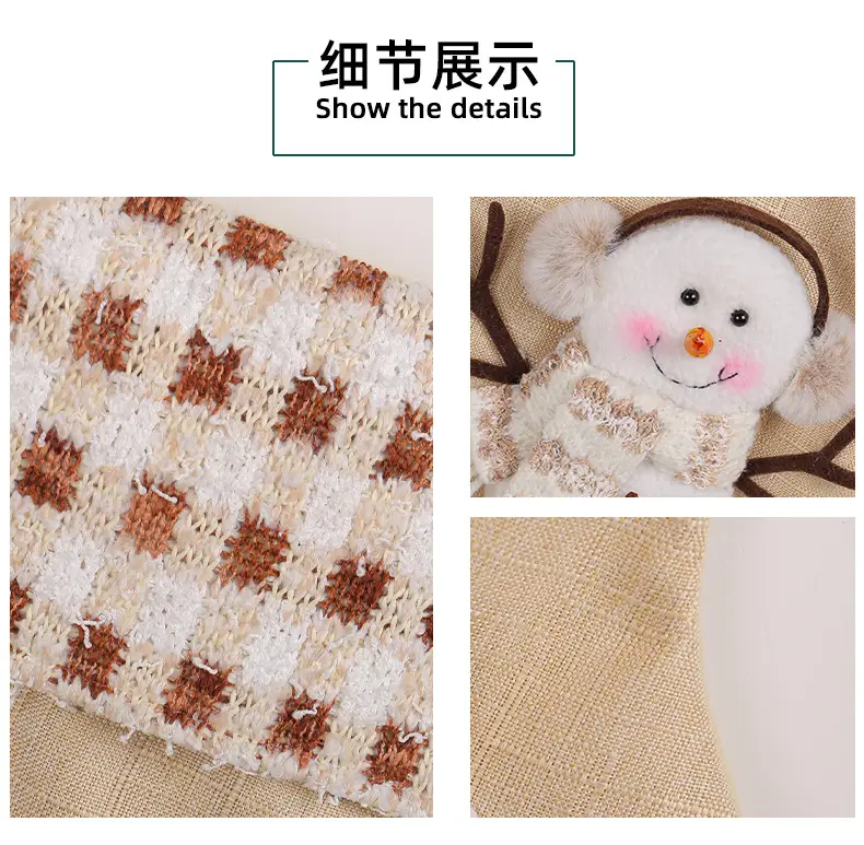 Snowman Christmas Socks Gift Bag Large Wholesale — feature 14