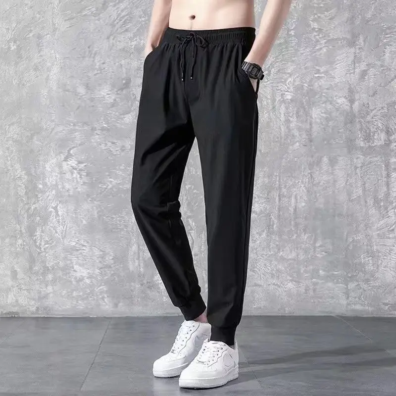 Men's Black Slim Fit Thermal Lining Sweatpants Large - Image 14