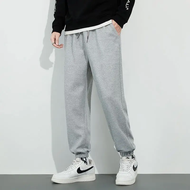 Men's Black Slim Fit Thermal Lining Sweatpants Large - Image 10