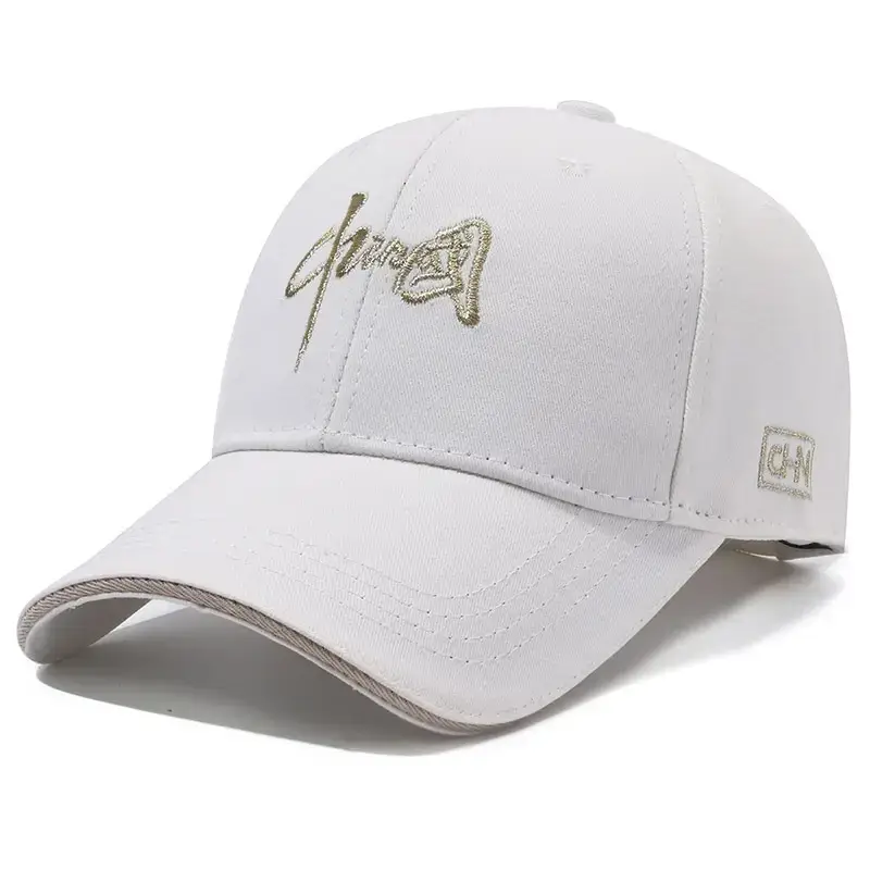 Men's Black Embroidered Baseball Cap with "A" Design - Image 2