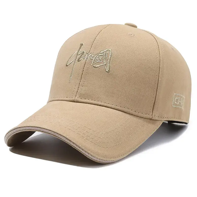 Men's Black Embroidered Baseball Cap with "A" Design - Image 3