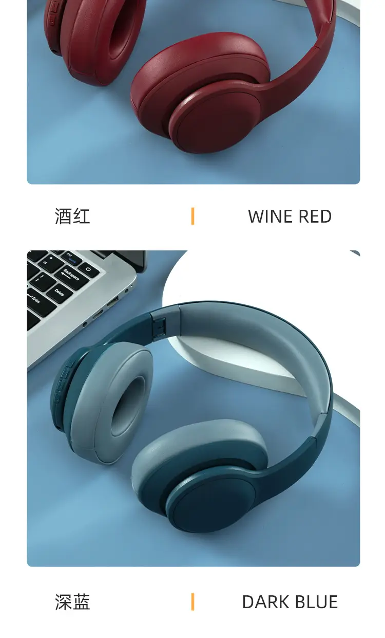 Wireless Bluetooth Headset with Metal Headband Beige β feature 20