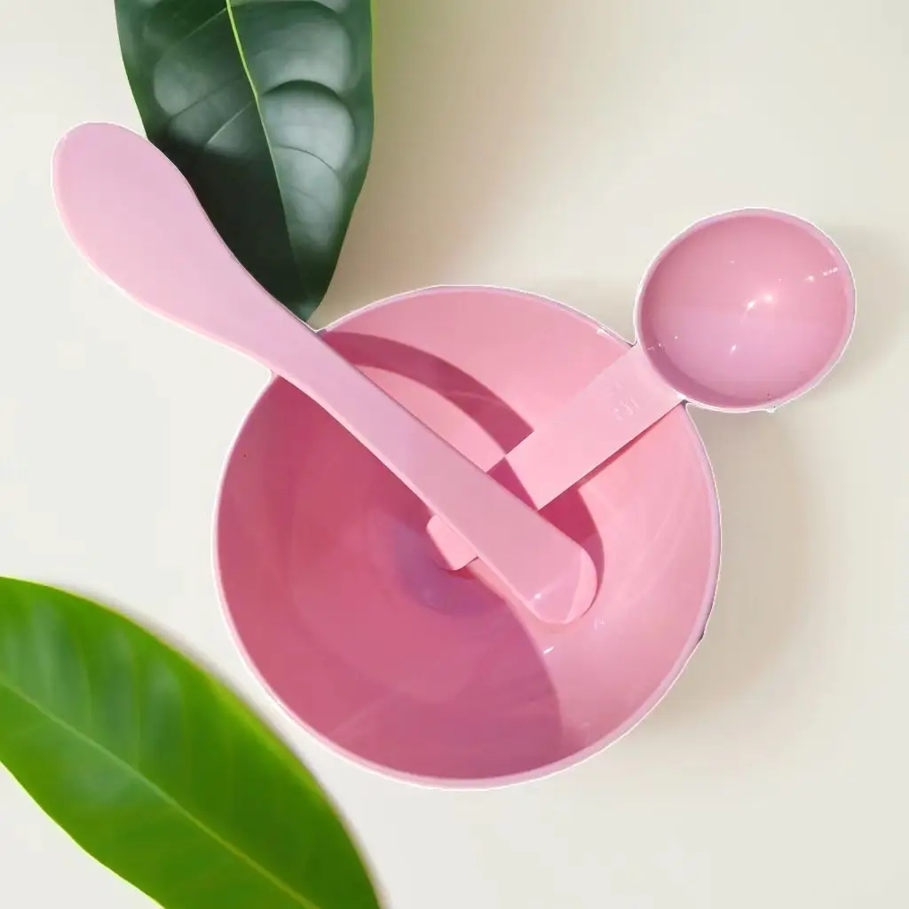 Pink Silicone Mask Bowl Set for Spa Beauty Tools - Image 5