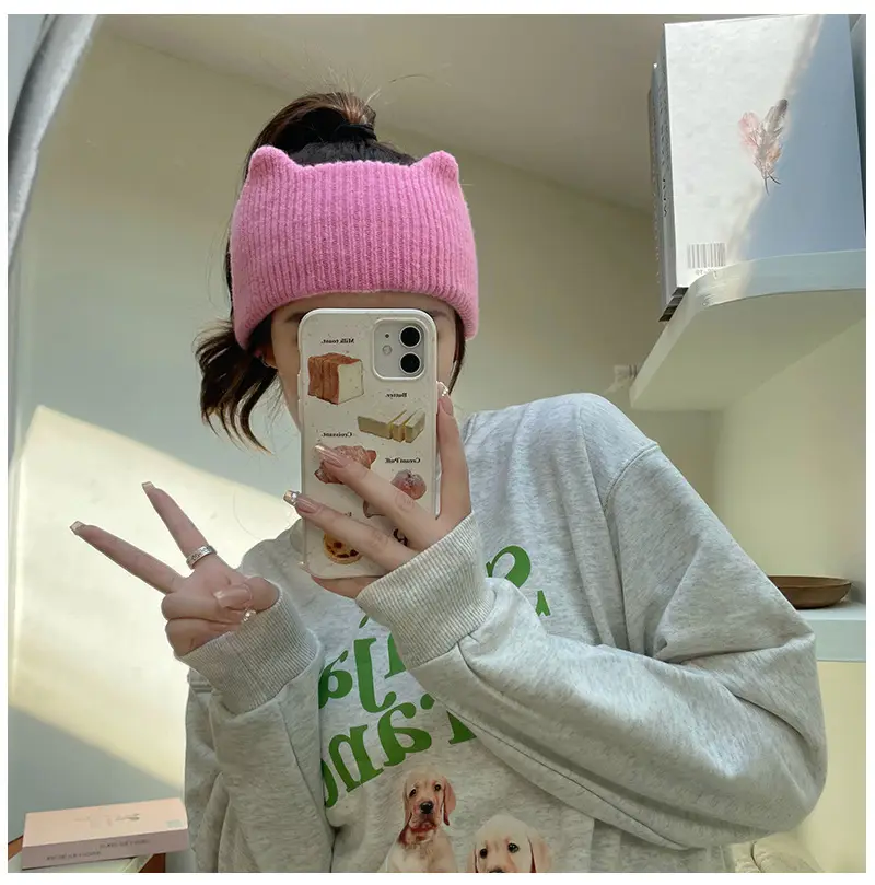 New Knitted Face Cover for Women Warm Korean Style — feature 2