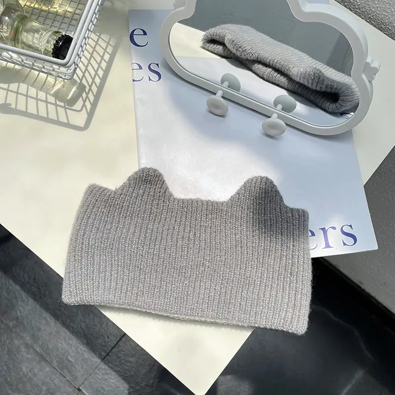 New Knitted Face Cover for Women Warm Korean Style - Image 4