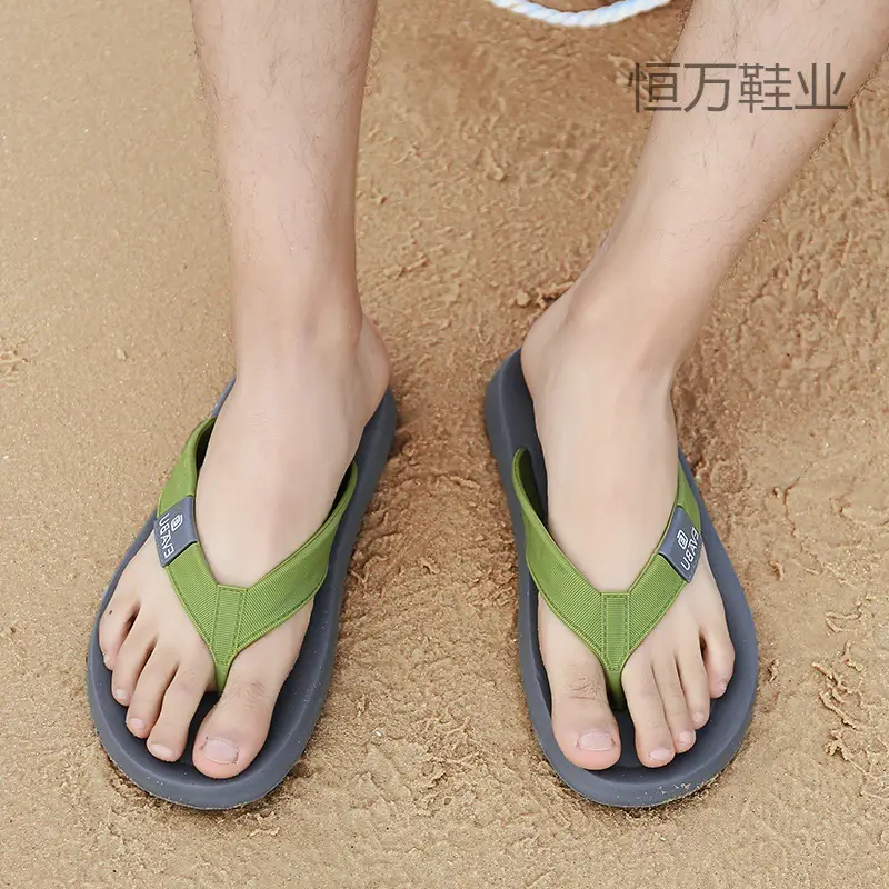 Fujian Major manufacturers summer new flip flops wholesale men's non-slip soft bottom beach shoes flip-flops trendy men's - Image 5