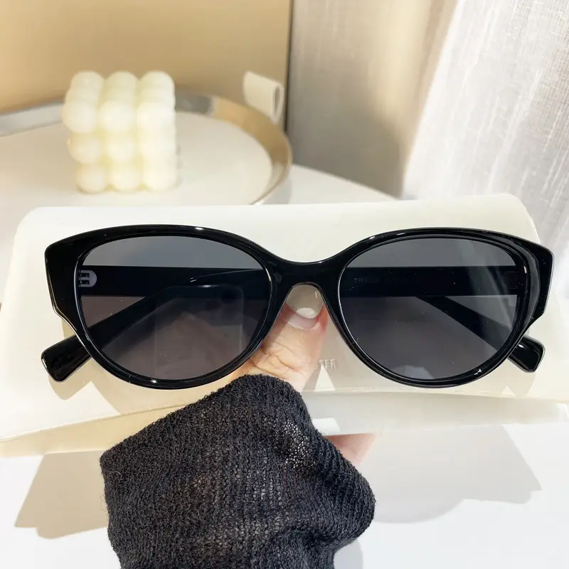 Women's Cream Cat Eye Sunglasses UV Protection - Image 7