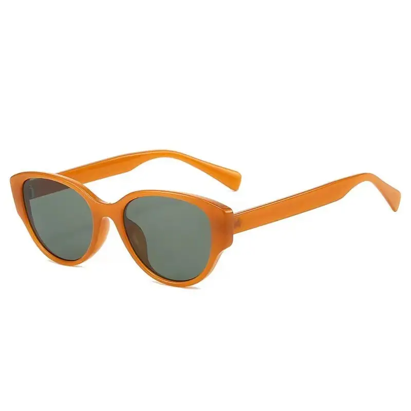 Women's Cream Cat Eye Sunglasses UV Protection - Image 2
