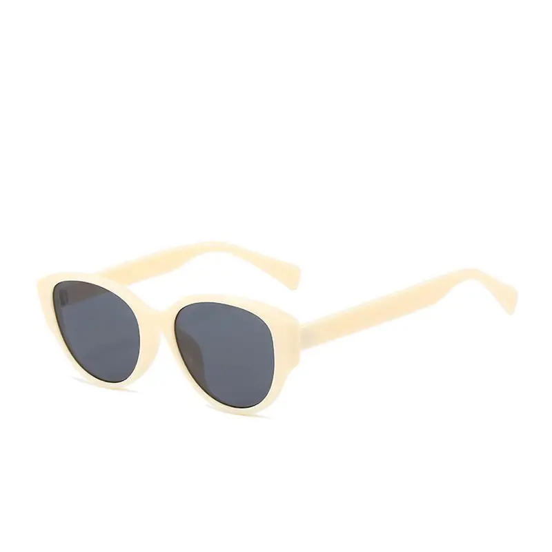 Women's Cream Cat Eye Sunglasses UV Protection - Image 5