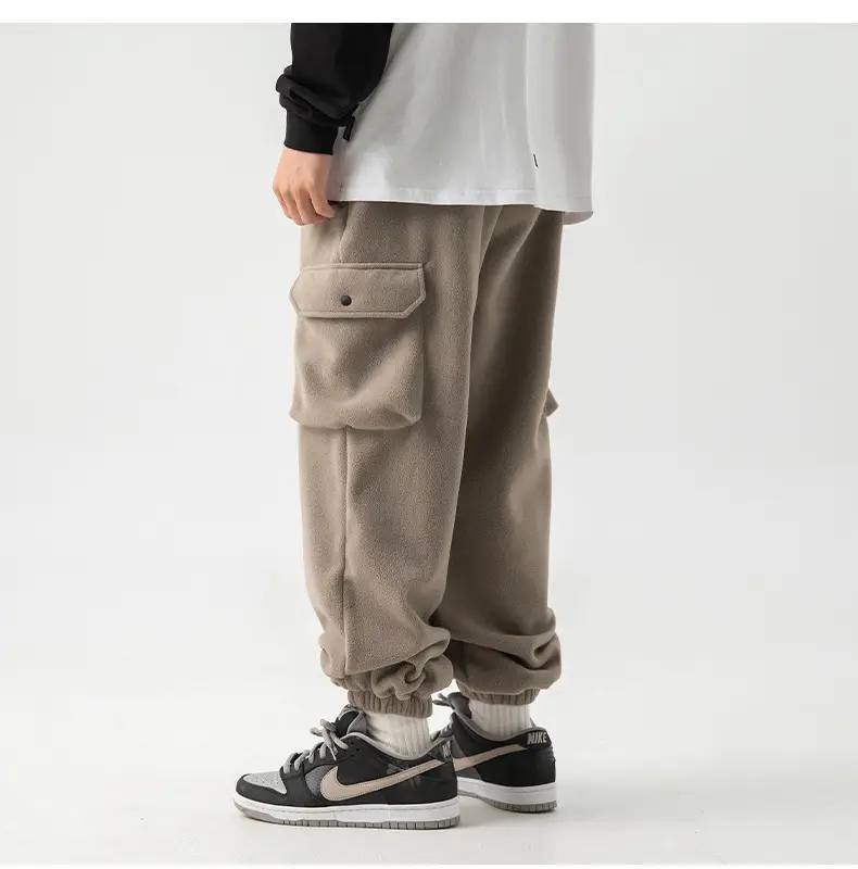 Japanese Fleece Sweatpants Large Pocket 2024 Winter — feature 17