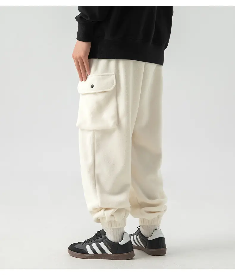 Japanese Fleece Sweatpants Large Pocket 2024 Winter — feature 30