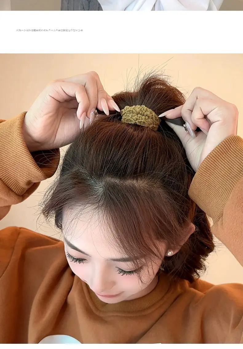 High Elastic Thick Hair Ring for Ponytail Ties — feature 2