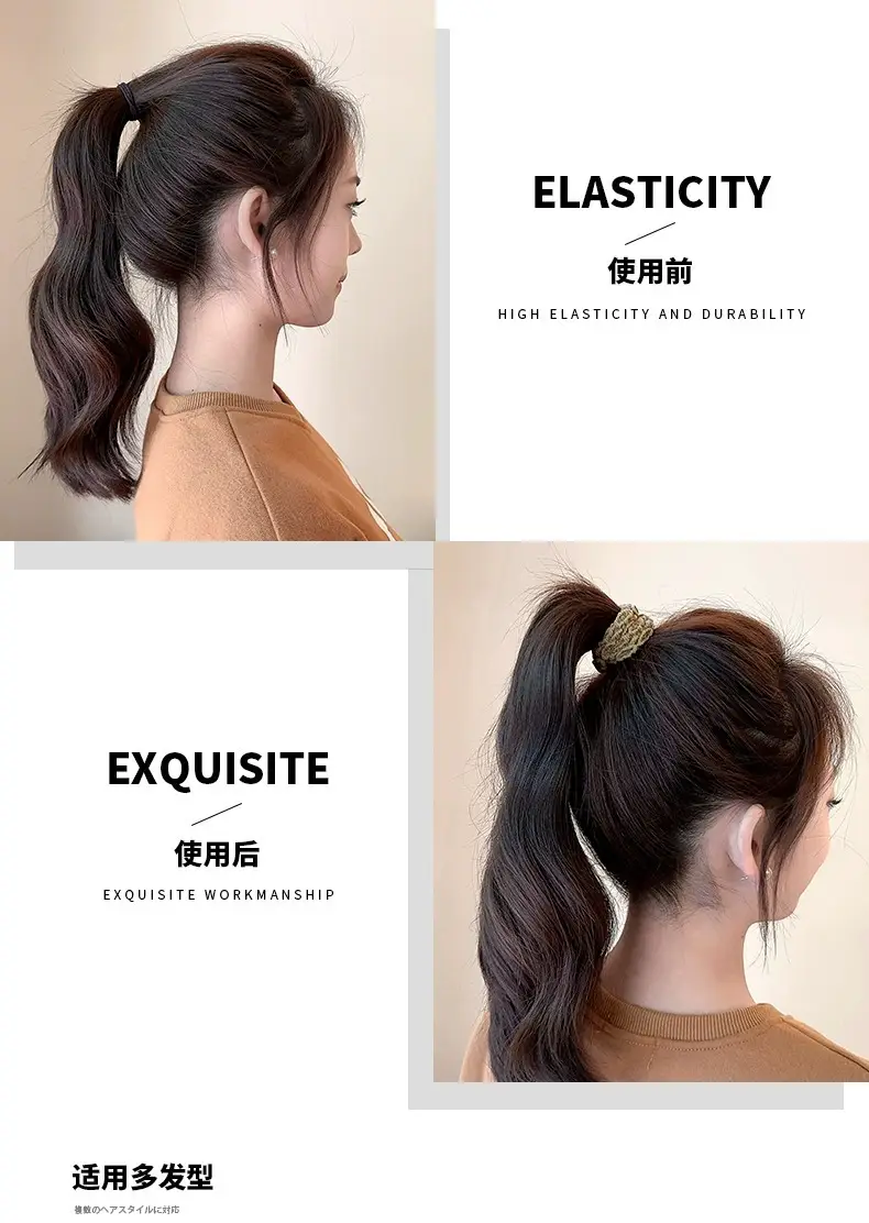 High Elastic Thick Hair Ring for Ponytail Ties — feature 5