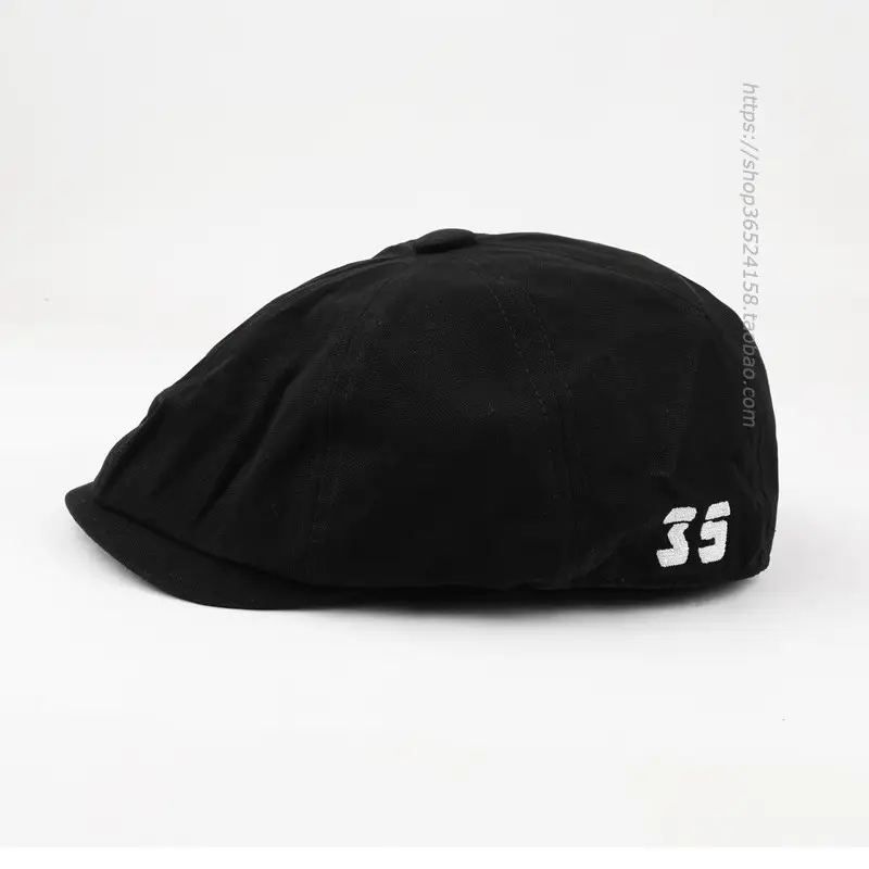 Men's Navy Blue Japanese Peaked Cap Drawstring - Image 6