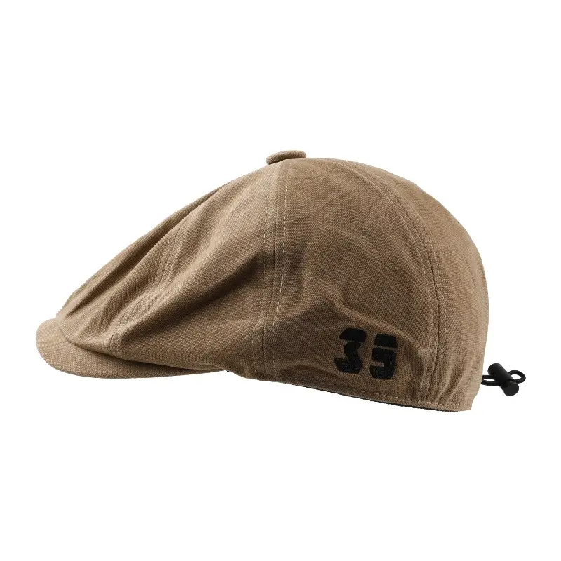 Men's Navy Blue Japanese Peaked Cap Drawstring - Image 9