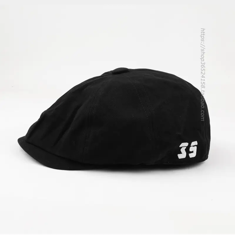 Men's Navy Blue Japanese Peaked Cap Drawstring — feature 5