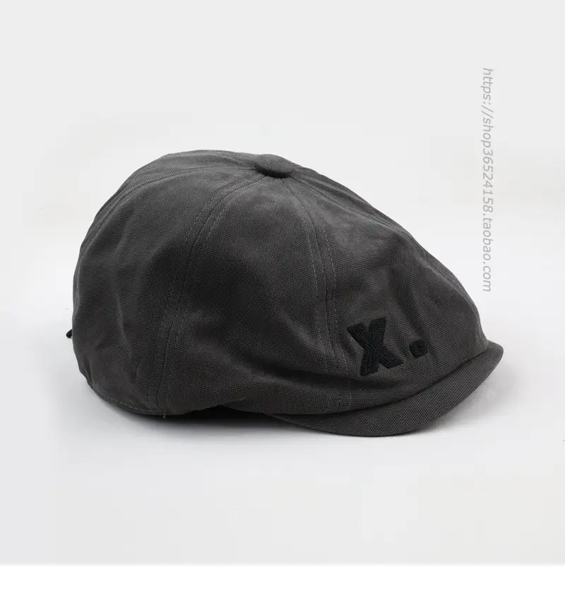 Men's Navy Blue Japanese Peaked Cap Drawstring — feature 7