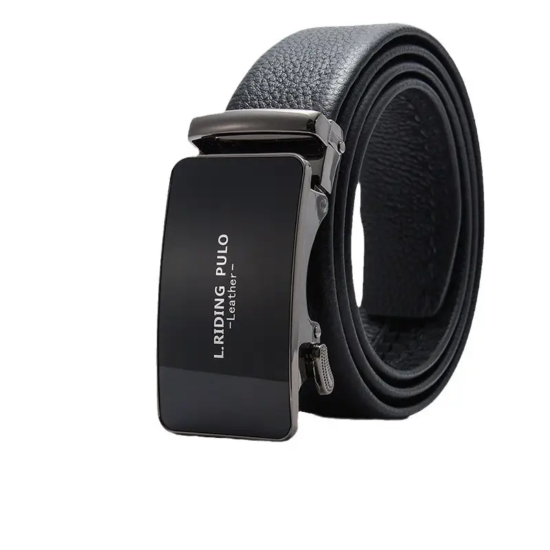 Men's Pure Cowhide Belt with Automatic Buckle & Red Gift Box - Image 11