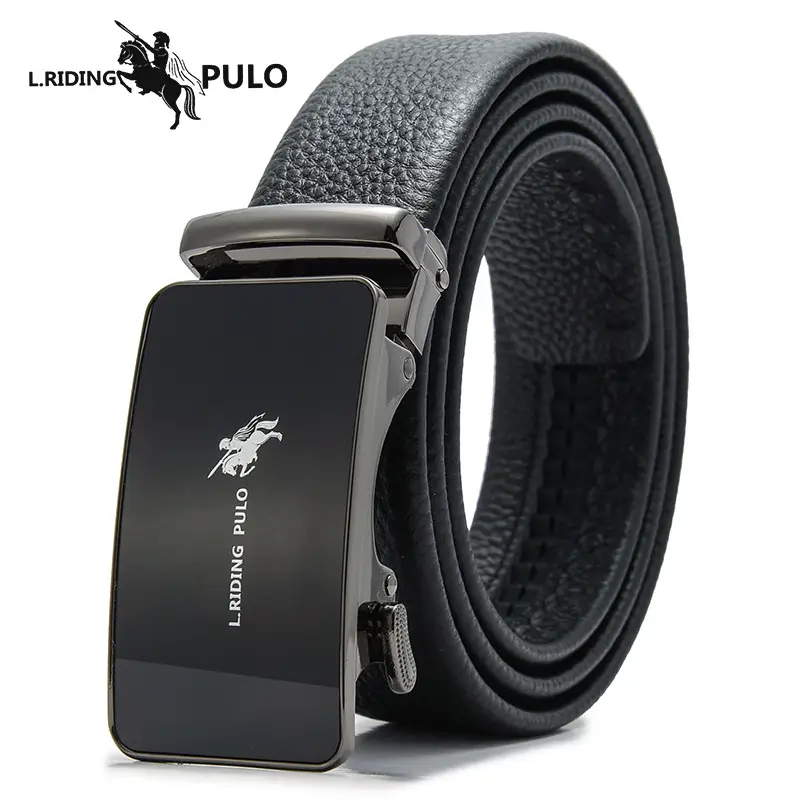 Men's Pure Cowhide Belt with Automatic Buckle & Red Gift Box - Image 3