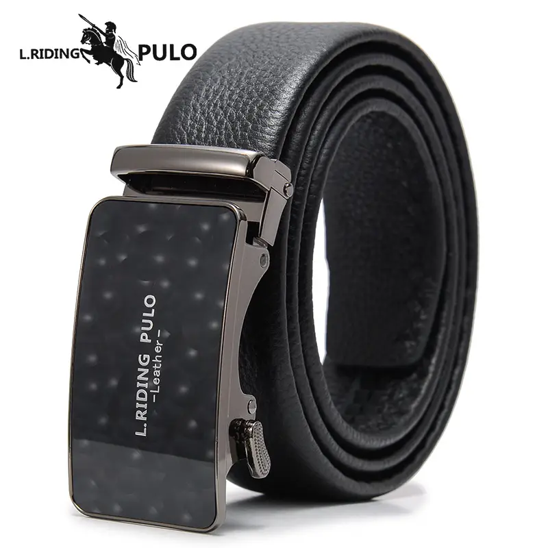 Men's Pure Cowhide Belt with Automatic Buckle & Red Gift Box - Image 4
