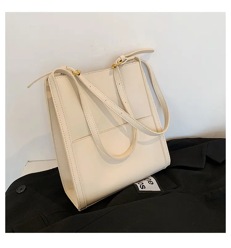 Women's Large Capacity Shoulder Messenger Bag Cream Gold — feature 32