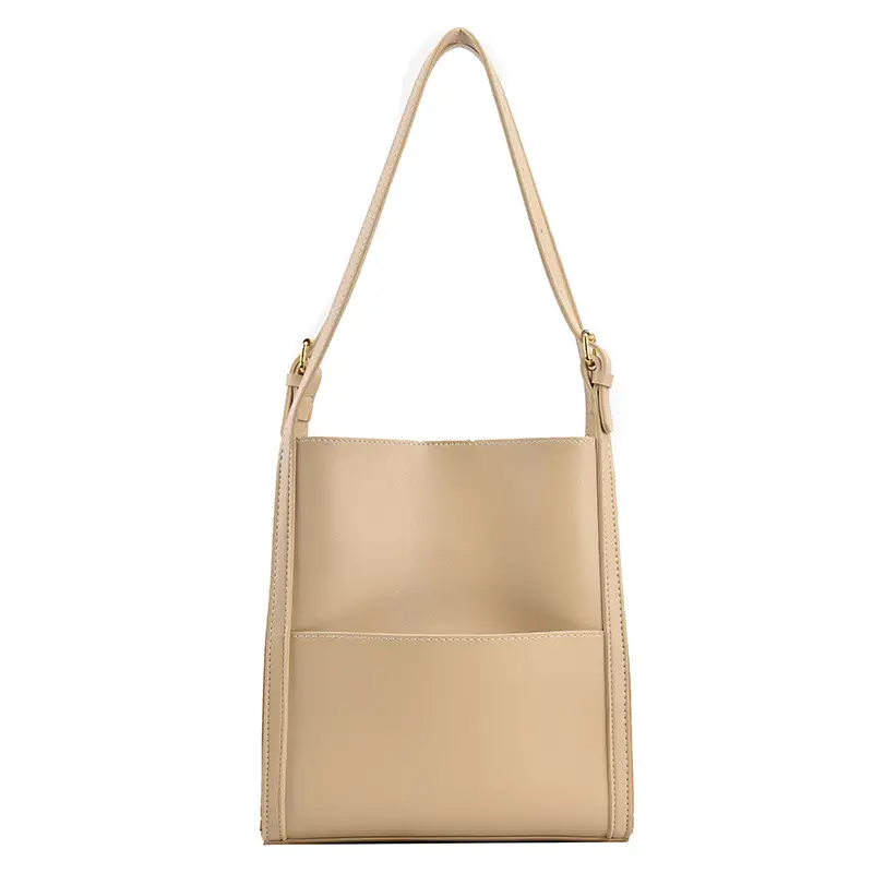 Women's Large Capacity Shoulder Messenger Bag Cream Gold - Image 2