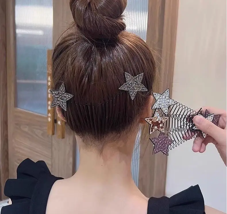 Rhinestone Hair Comb for Women Broken Hair Fix — feature 33