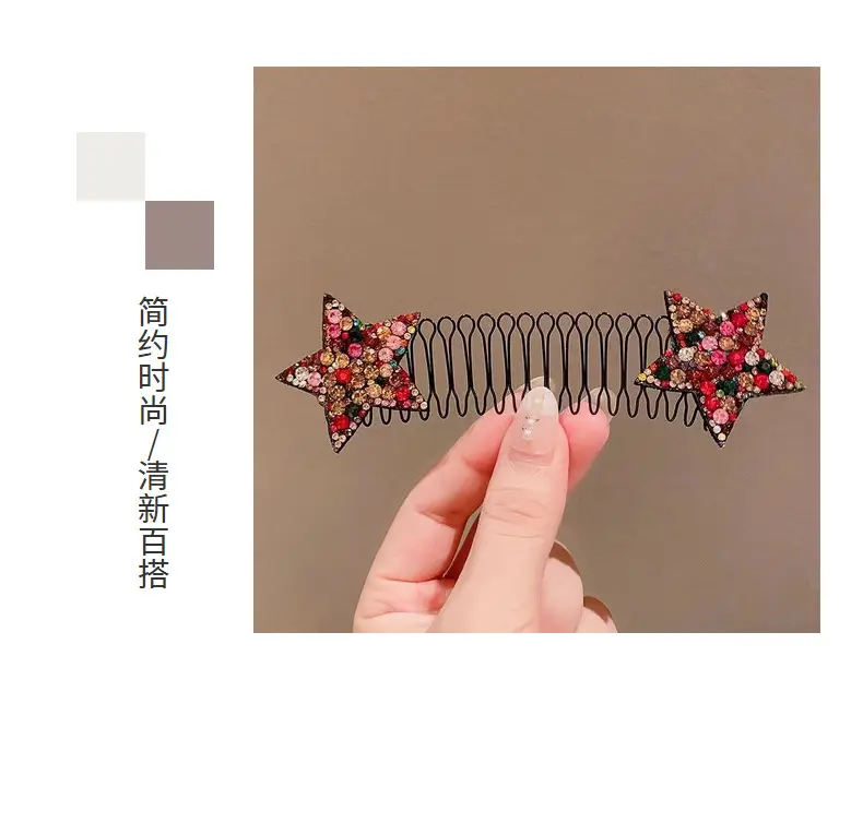 Rhinestone Hair Comb for Women Broken Hair Fix — feature 36