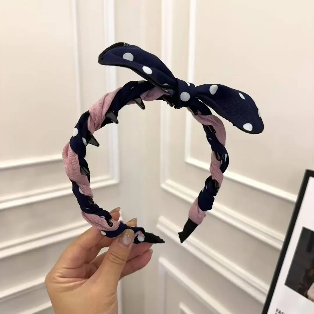 Black Satin High Cranial Hairband for Women - Image 20
